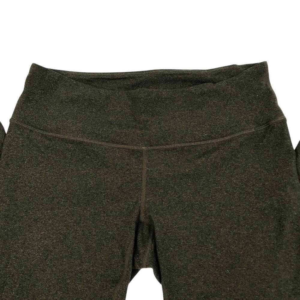 PRANA Tight Knit Leggings Sz L Green Cozy Outdoor Travel Athletic Hiking Yoga - Picture 5 of 10